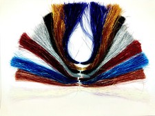 2x flat tinsels in hanks,30cm