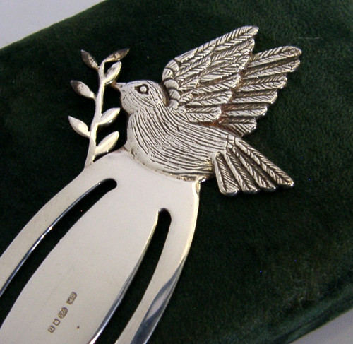 Cased sterling silver bird - sterling,