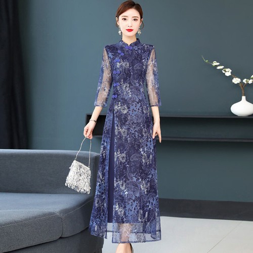 Lady qipao cheongsam dress - cheongsam,