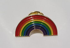 Rainbow pin badge - rainbow,