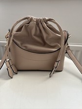 H&M Beige Bucket Bag Short and Long Handled Shoulder Bag Handbag RRP £25