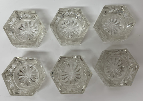 Vtg crystal glass open - vtg,