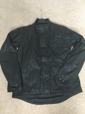 Men’s Barbour International Beech Wax Jacket Colour Black Size Small