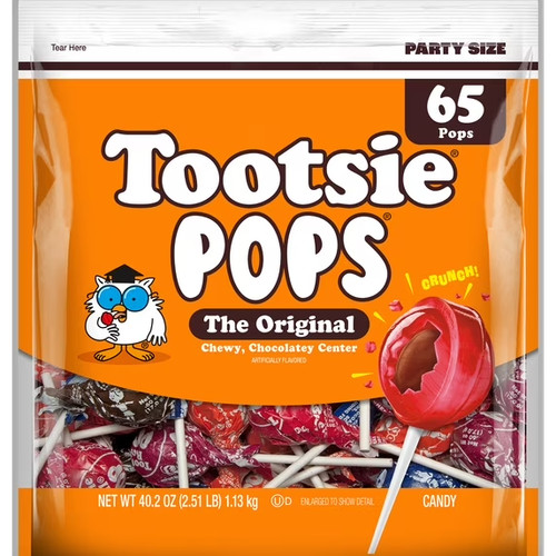 Tootsie pops assorted - assorted, peanut