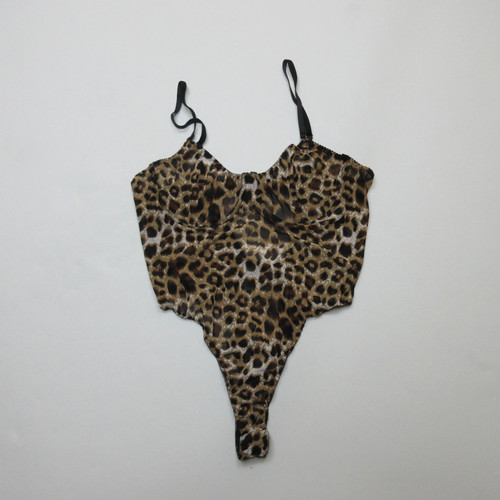 Womens leopard print bodysuit - leopard,