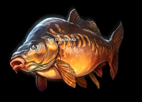 Vinyl sticker carp coarse - carp,