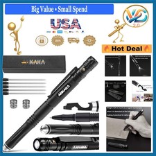 Black 6-in-1 Tactical Pen Self