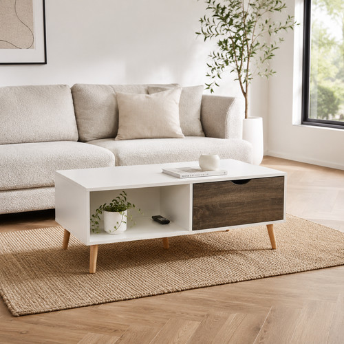 White coffee table drawers - 2,