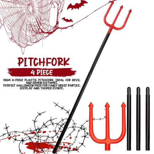 Red pitch fork demon trident - pitch,