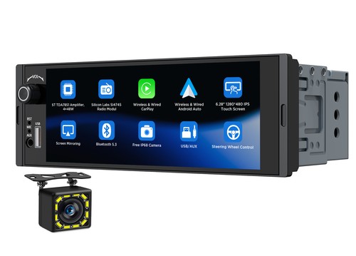 1din car stereo wireless - 6.28",