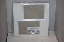 Spicer Hallfield Overlay White 2(5x7) Rectangular. Single Silver Edge SF4WL