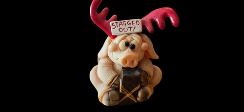 Piggin stagged out - piggin',