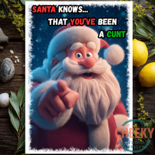 Funny Rude Christmas Card for