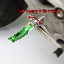 For Kawasaki ZX-6R 6RR Ninja 03-12 11 SHINOBI Front Foot Pegs 40mm Lower Green
