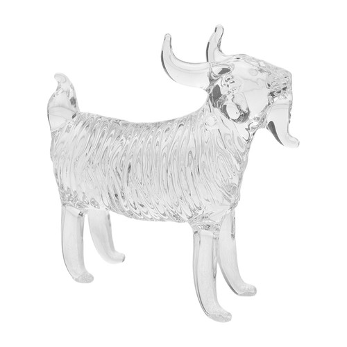 Crystal clear goat - clear, statue