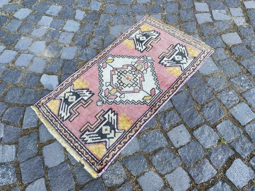 Vintage oushak rug - vintage,