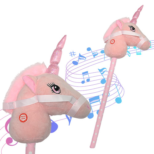 Kids pink hobby horse toy - hobby,