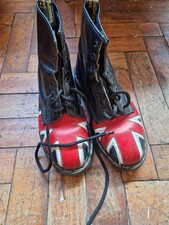Vintage Unisex Dr Martens Union Jack Punk Boots Size UK7