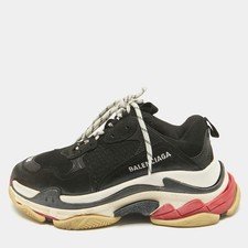 Balenciaga Black Faux Leather