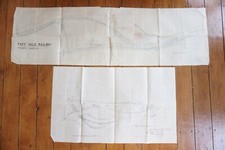 1892 & 1889 Taff Vale Railway Map x2 Penarth Junction