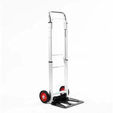 Folding Sack Truck Hand Cart Aluminum with 6 In Wheels 100kg Capacity Leadallway