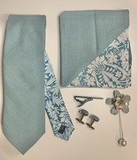 Mens 5pc Tie Set Pocket Square