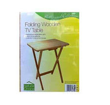 WOOD FOLDING MDF TOP TV TABLE
