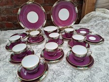 Copeland Spode hand painted pattern R6695 tea service