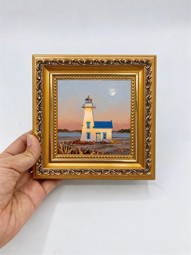 Hand painted lighthouse - painted,