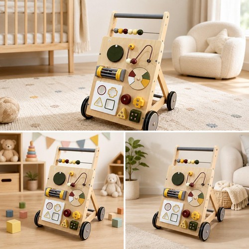 Wooden baby walker activity - wooden,