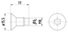 X2 PCS FRONT AXLE BOLT, BRAKE
