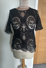 Gorgeous Black Lace Top Sweewe