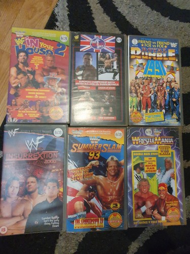Wwf wwe vhs joblot - wwf/wwe,