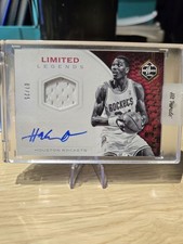 2016-17 Panini Limited Hakeem Olajuwon Limited Legends Patch Auto /25 Game Worn