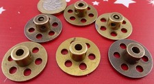MECCANO X6 PART 518 BUSH WHEEL 1" BRASS ELECTRICAL ELEKTRIKAL OLD VINTAGE LOT