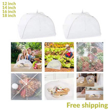 Pop up Food Cover Protector Mesh Net Umbrella Collapsible BBQ Cover Fly 30 cm