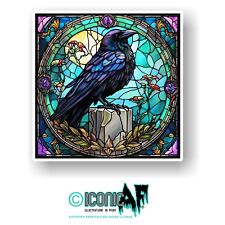 LARGE Gothic Black Crow Raven