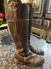 Valverde del Camino Spanish Riding Boots Brown leather leather sole 39 UK 6