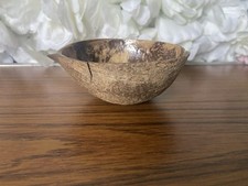 Natural Rough Coconut Shell Bowl Versatile Container For Food Drinks Candles