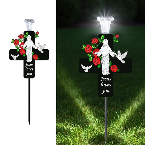 Solar jesus cross memorial - solar,