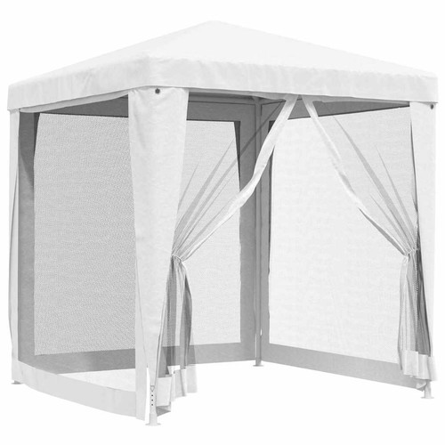 Party tent with - mesh, sidewalls