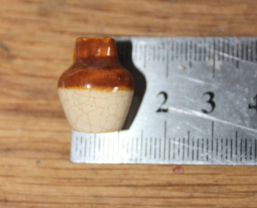 Miniature ceramic harvest jug - ceramic,