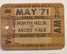 Railway ticket: Victoria