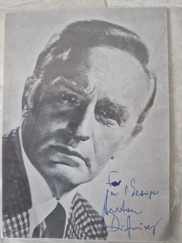 Anton diffring hand signed - anton,