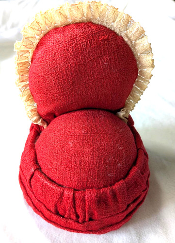 Vintage 1940 hand made red - hand,
