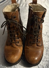 Dune London Tan Leather Lace