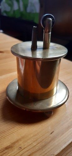 Three footed brass table - brass,