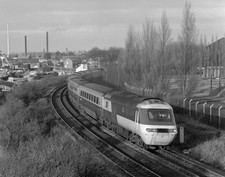 neg railway b/w  6x7cm hst 43178 swinton 8/12/84 12.00 newcastle/cardiff