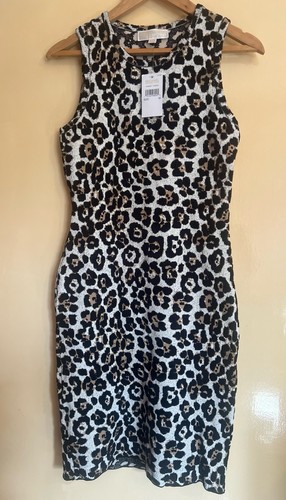 Michael kors leopard knit - knit, midi