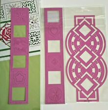 KH01A 3x QUADRANT STENCILS CARD MAKING EMBOSSING SCRAP BOOK PERGAMANO PAPERCRAFT